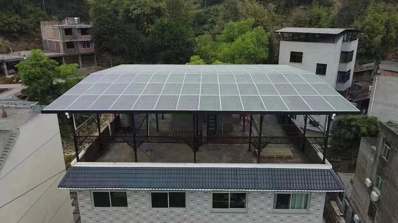 漯河15kw+10kwh自建别墅家庭光伏储能系统